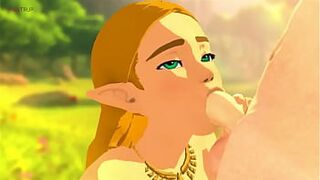 Zelda gives Blowjob in BOTW