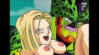 DBZ- Android 18 and Cell Porn