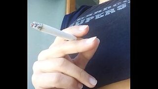 SMOCKING fetish- what a wonderful smoker!