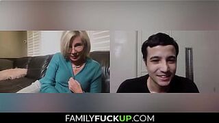 FamilyFuckUP.com - Whore Strip and Masturbates for her Favorite Grandson, Payton Hall, Ricky Spanish