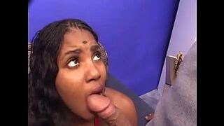 Big ass Indian honey gets twat pounded by big white dick on couch