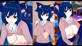 [Eroge Koikatsu! ] Touhou Yigami Shien rubs her boobs H! 3DCG Big Breasts Anime Video (Touhou Project) [Hentai Game Toho Shion Yorigami]