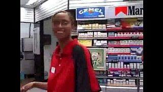 Quickie Mart Blowjob and swallows.