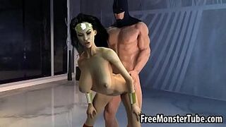 Sexy 3D Wonder Woman getting fucked hard by BatmanOMAN1-high 1