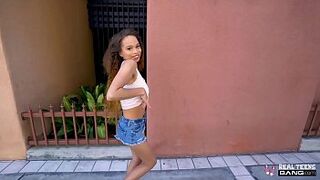 Real Teens - Beautiful Ebony Teen Cecilia Lion Gets Fucked