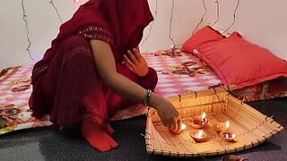 Dipawali special day fucking with boyfriend bhabhi Indian village beautiful really hot Sex