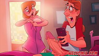 Sending nude photos to her husband - The Naughty Home Animation - Title 02